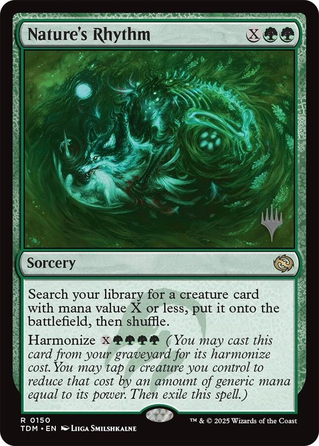 Nature's Rhythm [Tarkir: Dragonstorm Promos] [Foil]