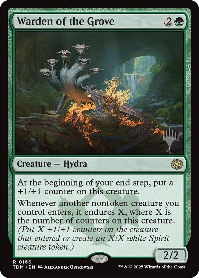 Warden of the Grove [Tarkir: Dragonstorm Promos] [Foil]