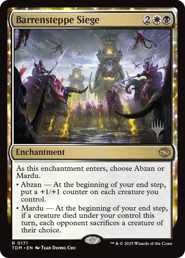 Barrensteppe Siege [Tarkir: Dragonstorm Promos] [Foil]