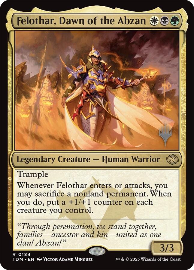 Felothar, Dawn of the Abzan [Tarkir: Dragonstorm Promos] [Foil]