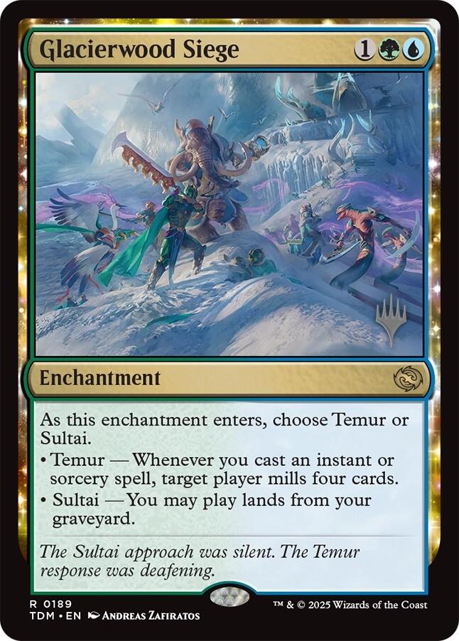 Glacierwood Siege [Tarkir: Dragonstorm Promos] [Foil]