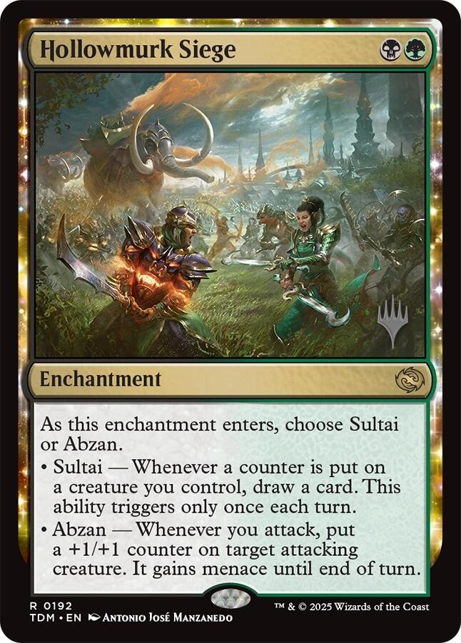 Hollowmurk Siege [Tarkir: Dragonstorm Promos] [Foil]