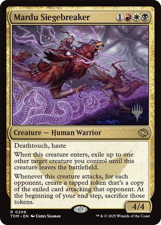 Mardu Siegebreaker [Tarkir: Dragonstorm Promos] [Foil]