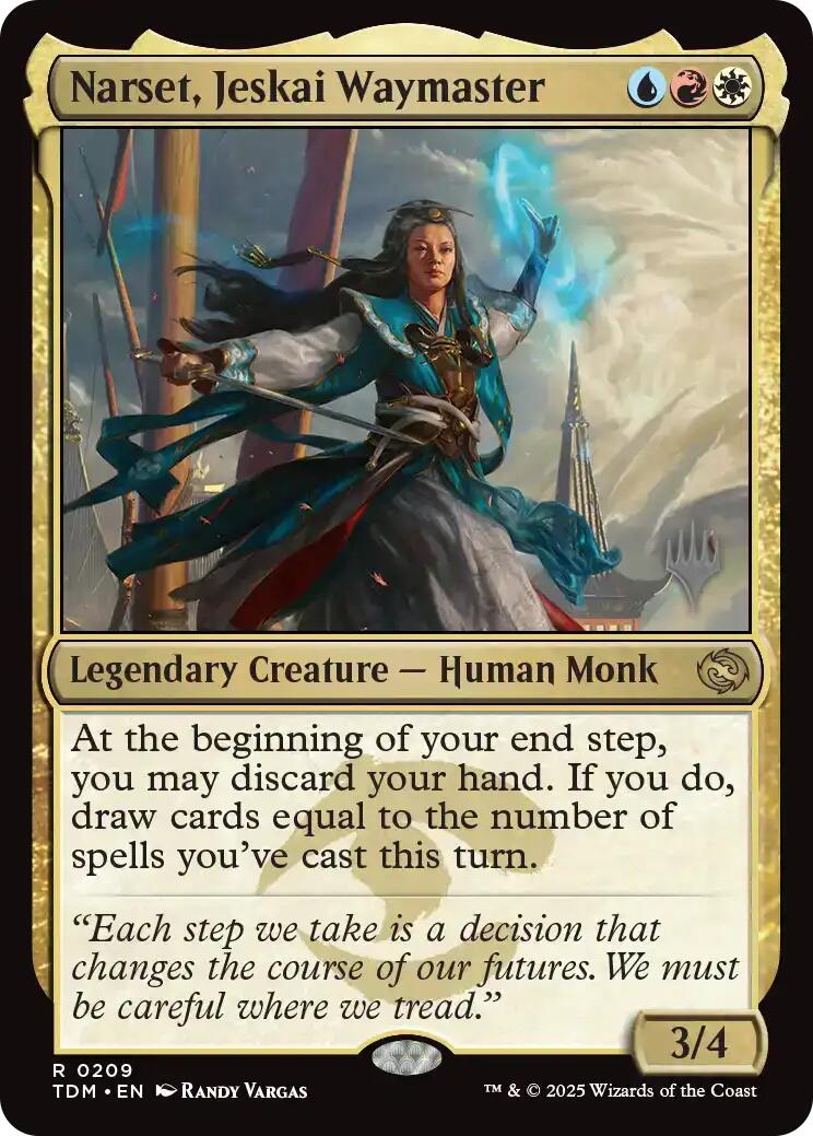 Narset, Jeskai Waymaster [Tarkir: Dragonstorm Promos] [Foil]