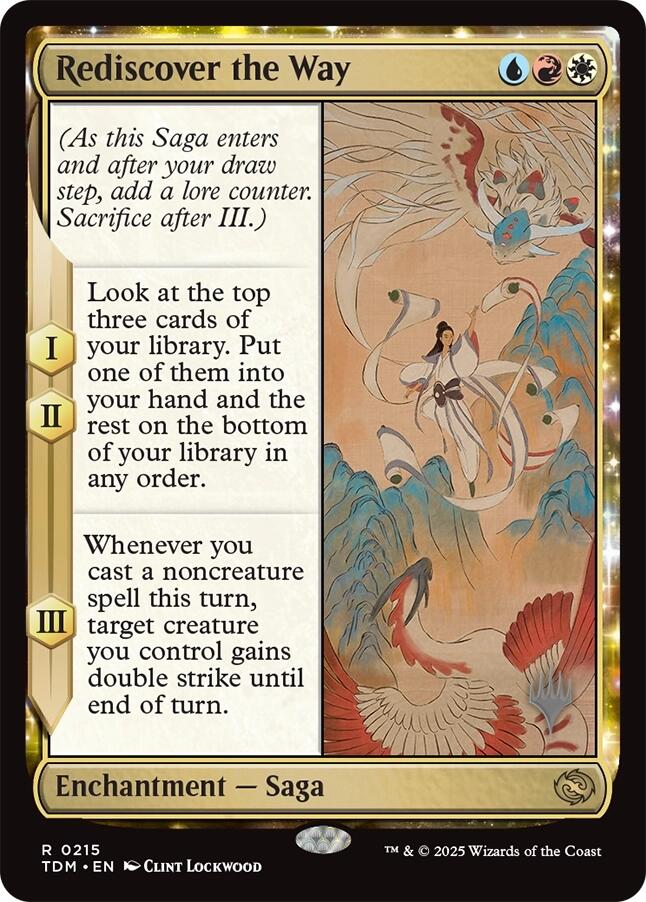 Rediscover the Way [Tarkir: Dragonstorm Promos] [Foil]