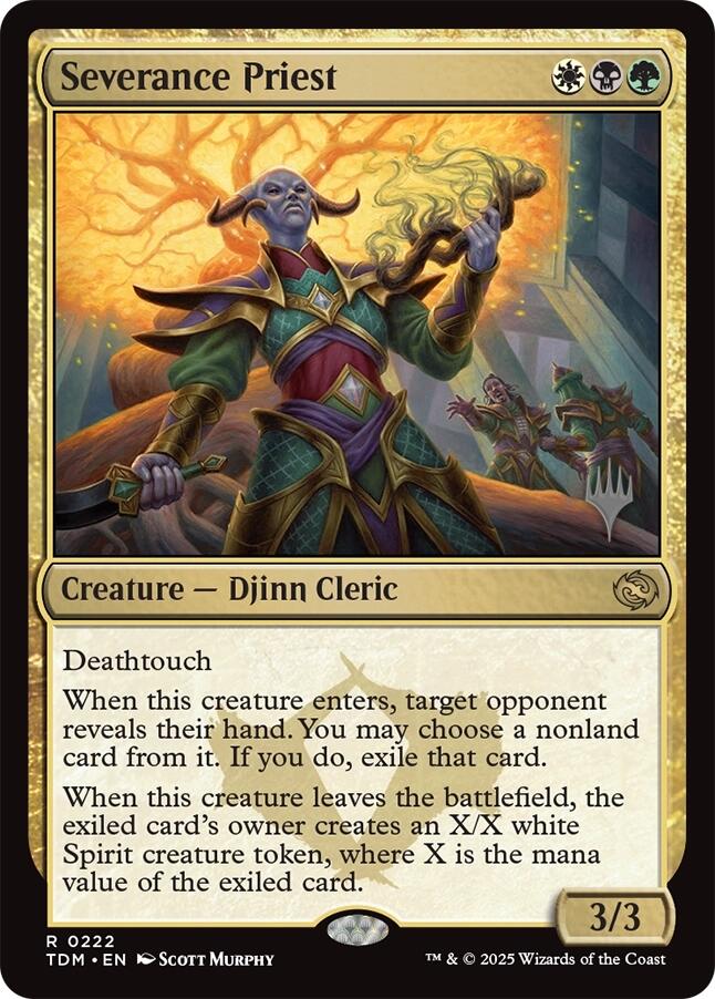 Severance Priest [Tarkir: Dragonstorm Promos] [Foil]