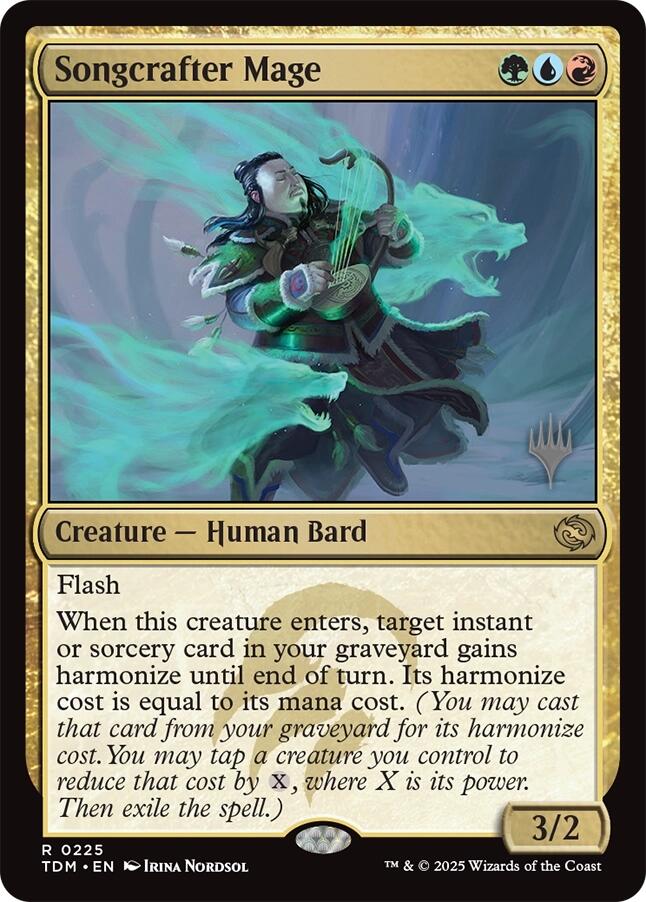 Songcrafter Mage [Tarkir: Dragonstorm Promos] [Foil]