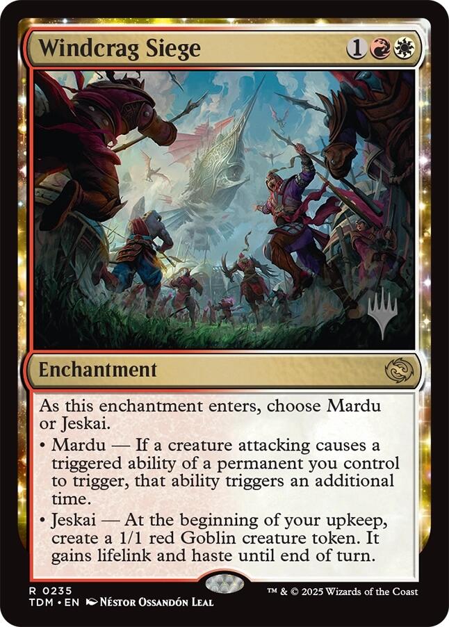 Windcrag Siege [Tarkir: Dragonstorm Promos] [Foil]