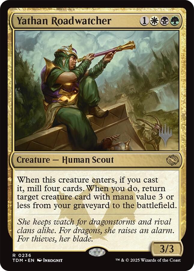 Yathan Roadwatcher [Tarkir: Dragonstorm Promos] [Foil]