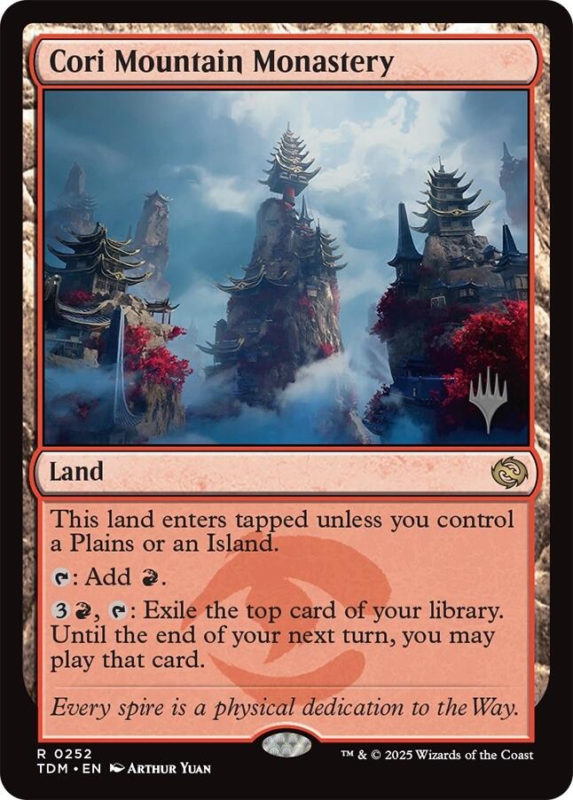 Cori Mountain Monastery [Tarkir: Dragonstorm Promos] [Foil]