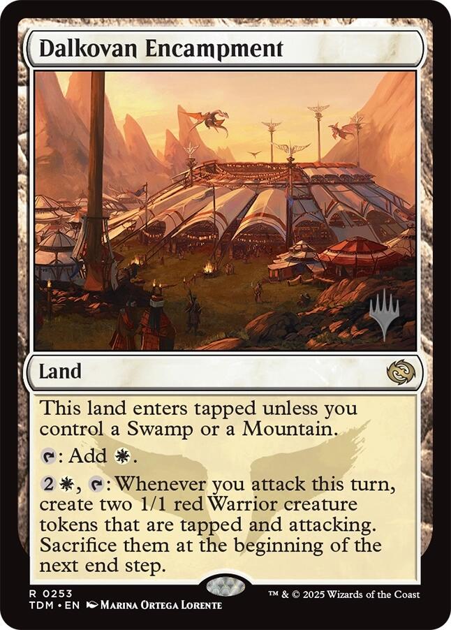 Dalkovan Encampment [Tarkir: Dragonstorm Promos] [Foil]