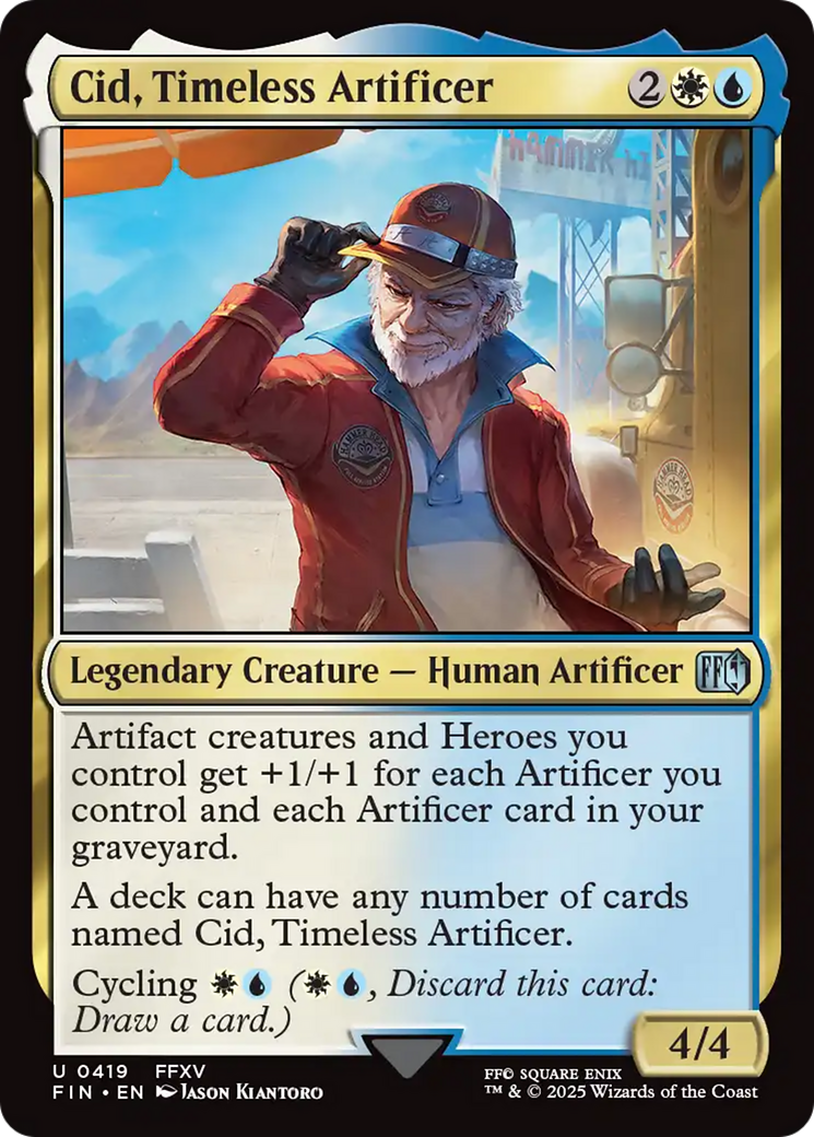 Cid, Timeless Artificer (0419) [FINAL FANTASY] [Foil]