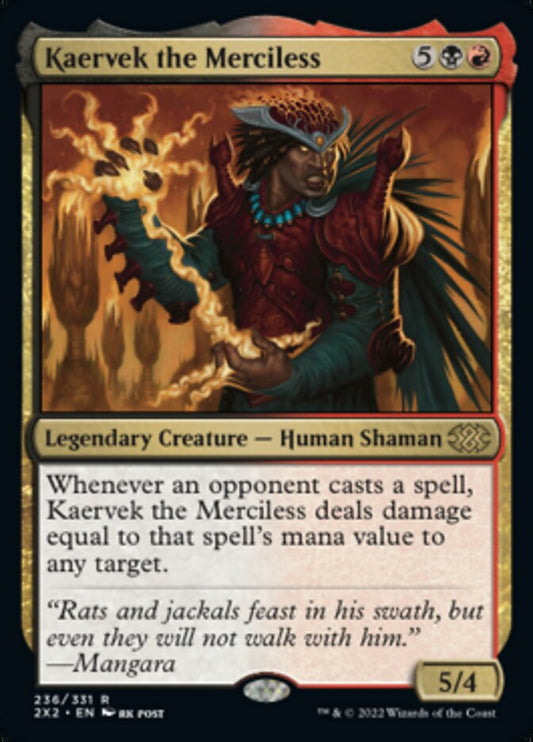 Kaervek the Merciless [Double Masters 2022] [Foil]