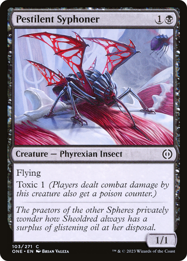 Pestilent Syphoner [Phyrexia: All Will Be One] [Foil]