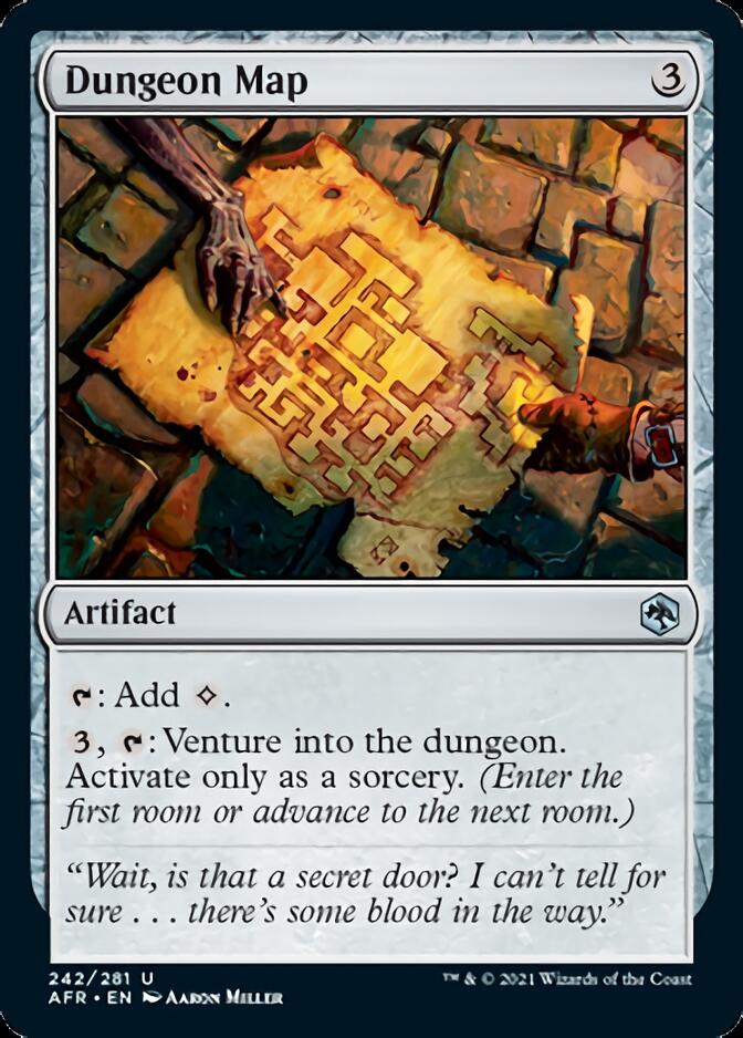 Dungeon Map [Dungeons & Dragons: Adventures in the Forgotten Realms] [Foil]
