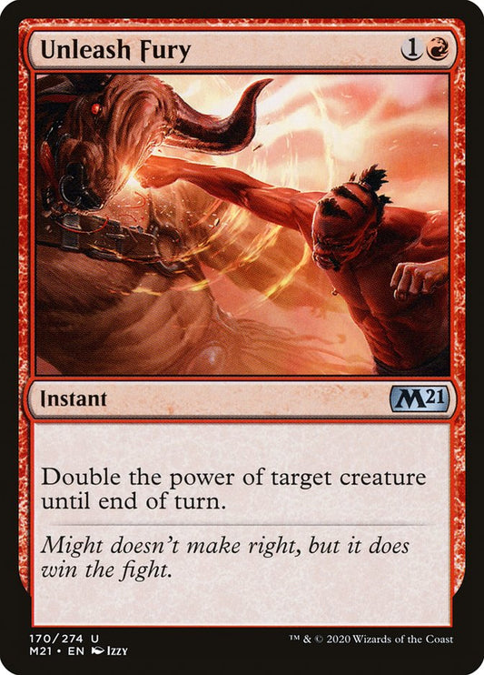 Unleash Fury [Core Set 2021] [Foil]