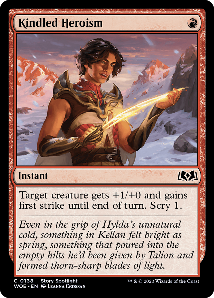 Kindled Heroism [Wilds of Eldraine] [Foil]