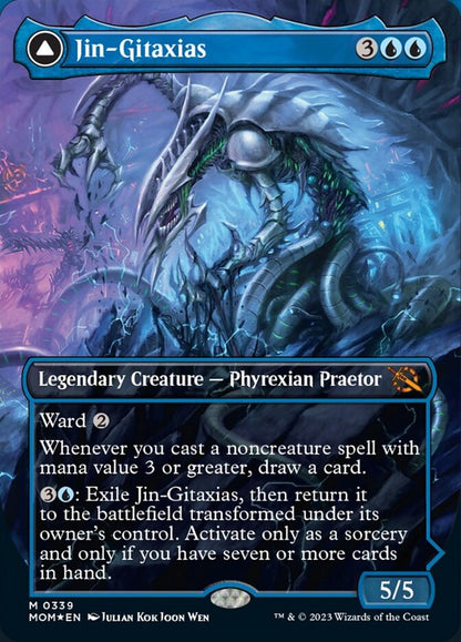 Jin-Gitaxias // The Great Synthesis (Borderless Alternate Art) [March of the Machine] [Foil]