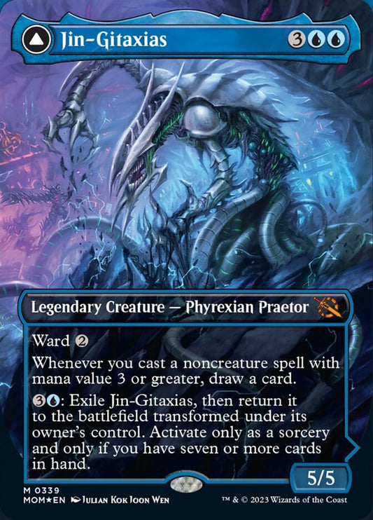 Jin-Gitaxias // The Great Synthesis (Borderless Alternate Art) [March of the Machine] [Foil]