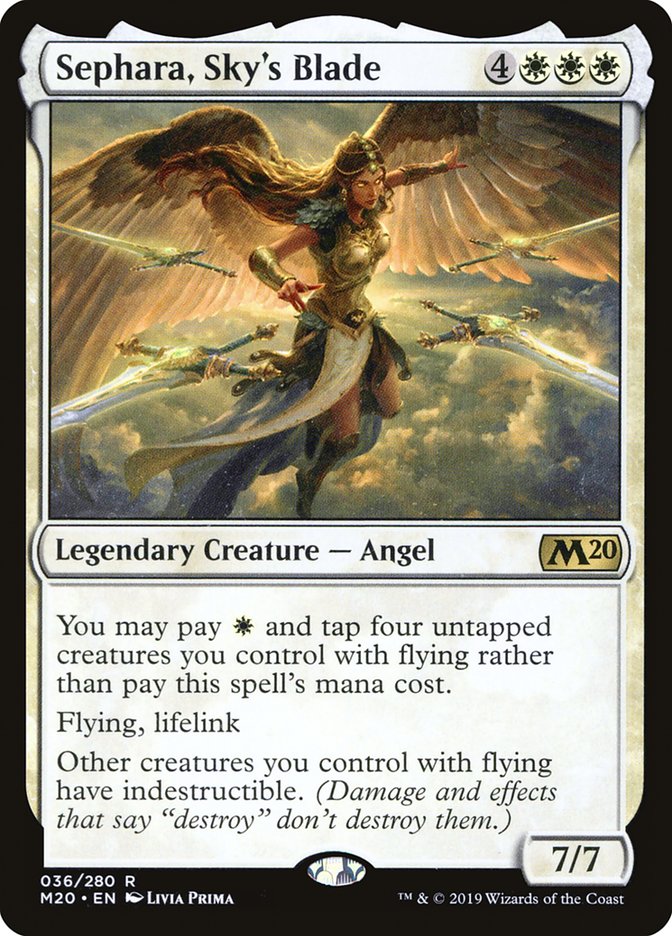 Sephara, Sky's Blade [Core Set 2020] [Foil]
