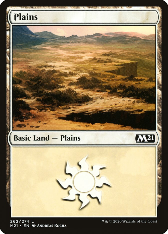 Plains (262) [Core Set 2021] [Foil]
