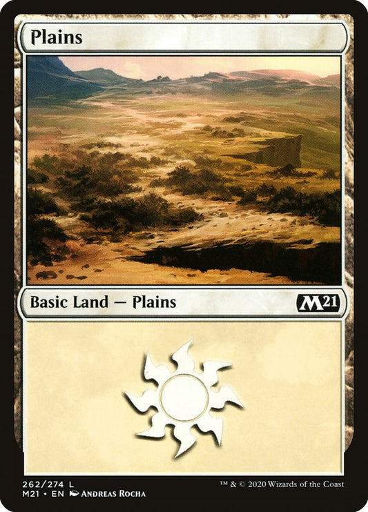 Plains (262) [Core Set 2021] [Foil]