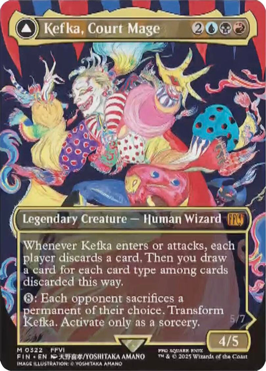 Kefka, Court Mage // Kefka, Ruler of Ruin (Borderless) (0322) [FINAL FANTASY] [Foil]