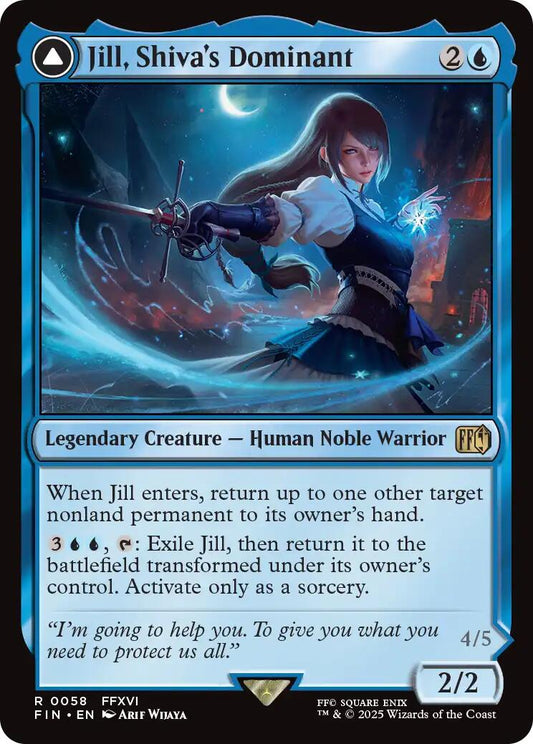 Jill, Shiva's Dominant // Shiva, Warden of Ice [FINAL FANTASY] [Foil]