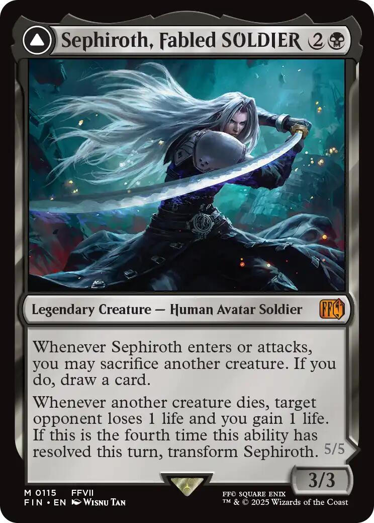 Sephiroth, Fabled SOLDIER // Sephiroth, One-Winged Angel [FINAL FANTASY] [Foil]