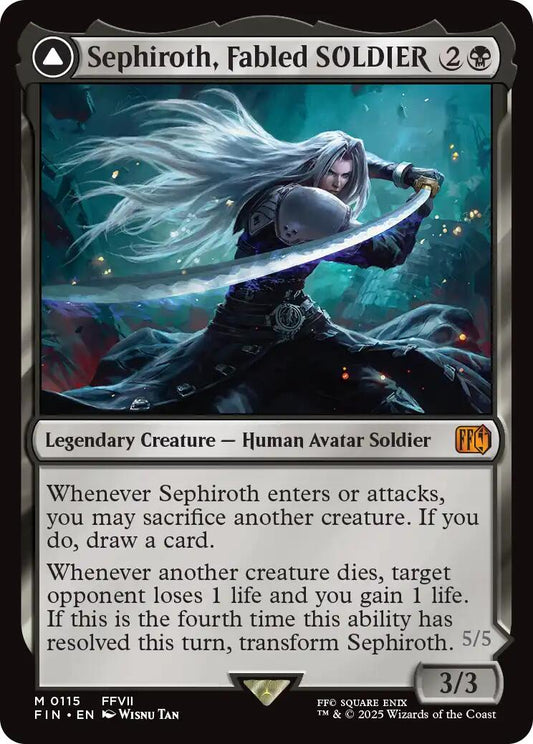 Sephiroth, Fabled SOLDIER // Sephiroth, One-Winged Angel [FINAL FANTASY] [Foil]