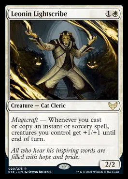 Leonin Lightscribe [Strixhaven: School of Mages] [Foil]