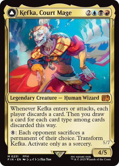 Kefka, Court Mage // Kefka, Ruler of Ruin [FINAL FANTASY] [Foil]