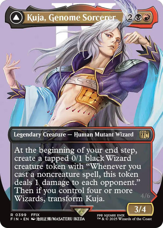 Kuja, Genome Sorcerer // Trance Kuja, Fate Defied (Borderless) [FINAL FANTASY] [Foil]