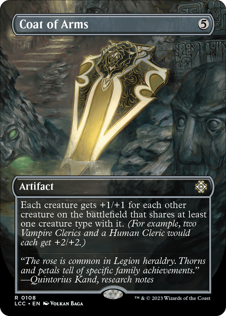 Coat of Arms (Borderless) [The Lost Caverns of Ixalan Commander] [Foil]