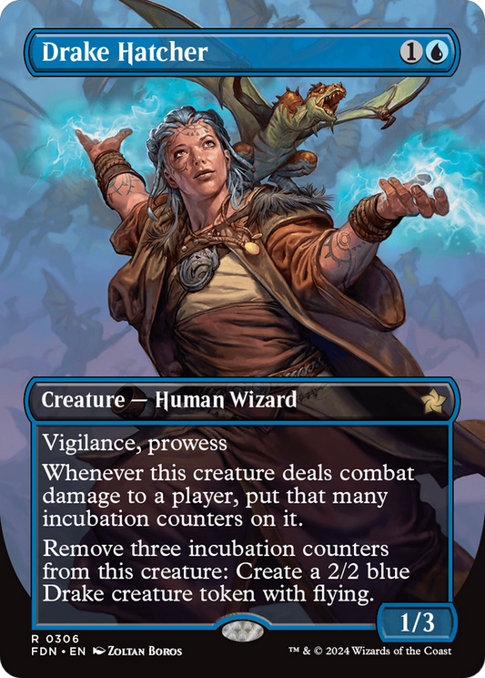 Drake Hatcher (Borderless) [Foundations] [Foil]