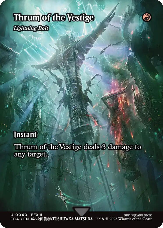 Thrum of the Vestige - Lightning Bolt (Showcase) [FINAL FANTASY : Through the Ages] [Foil]