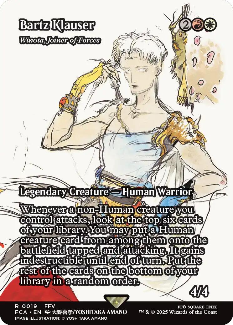 Bartz Klauser - Winota, Joiner of Forces (Showcase) [FINAL FANTASY : Through the Ages] [Foil]