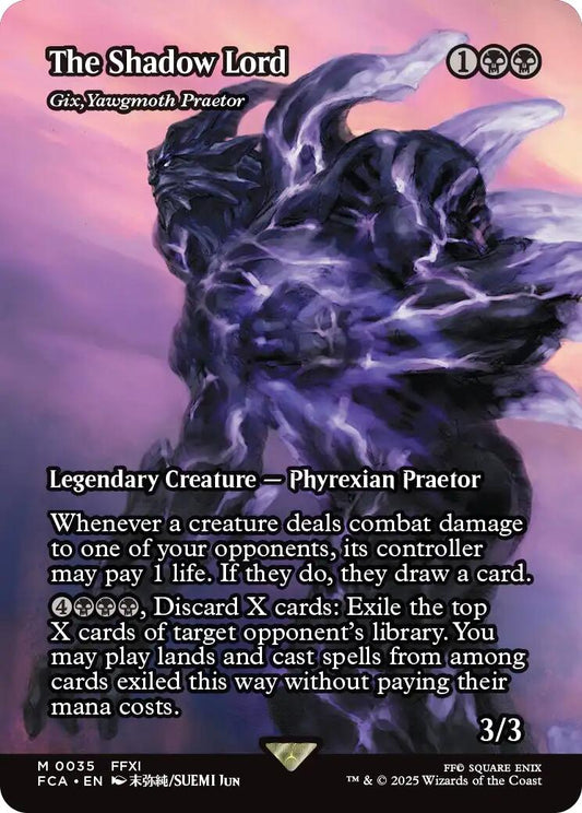 The Shadow Lord - Gix, Yawgmoth Praetor (Showcase) [FINAL FANTASY : Through the Ages] [Foil]