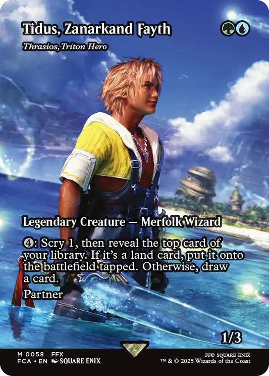 Tidus, Zanarkand Fayth - Thrasios, Triton Hero (Showcase) [FINAL FANTASY : Through the Ages] [Foil]