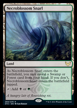 Necroblossom Snarl [Strixhaven: School of Mages] [Foil]