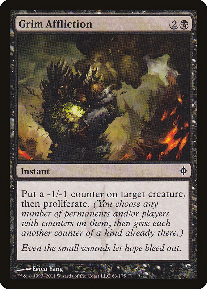 Grim Affliction [New Phyrexia] [Foil]