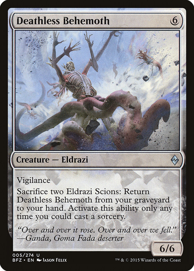 Deathless Behemoth [Battle for Zendikar] [Foil]