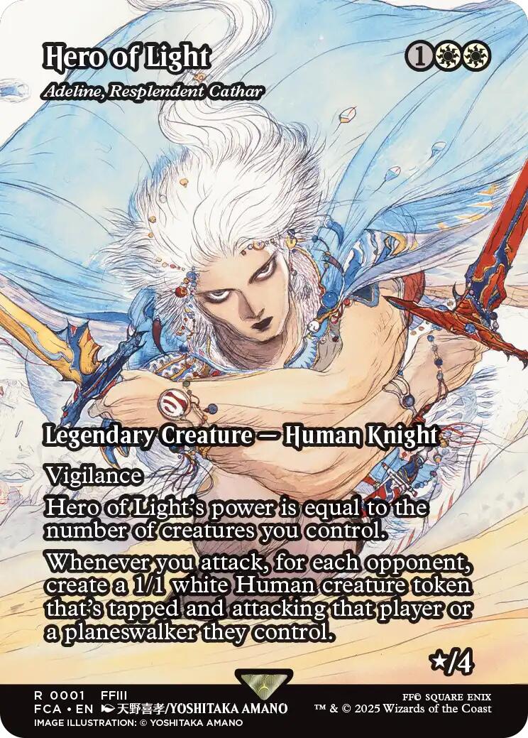 Hero of Light - Adeline, Resplendent Cathar (Showcase) [FINAL FANTASY : Through the Ages] [Foil]