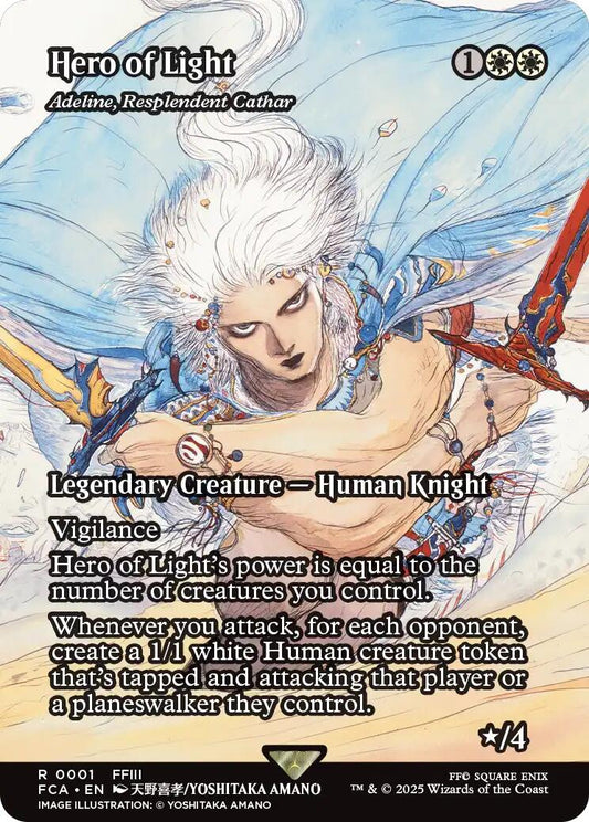 Hero of Light - Adeline, Resplendent Cathar (Showcase) [FINAL FANTASY : Through the Ages] [Foil]