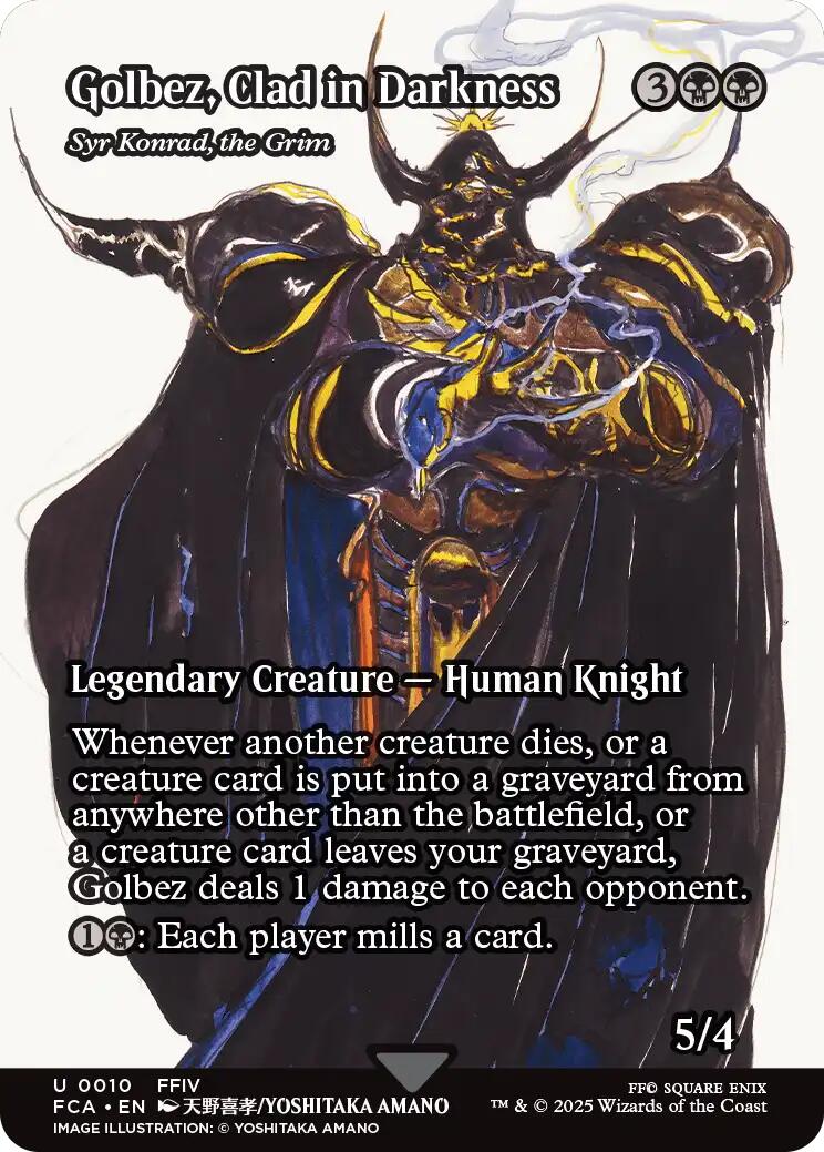 Golbez, Clad in Darkness - Syr Konrad, the Grim (Showcase) [FINAL FANTASY : Through the Ages] [Foil]