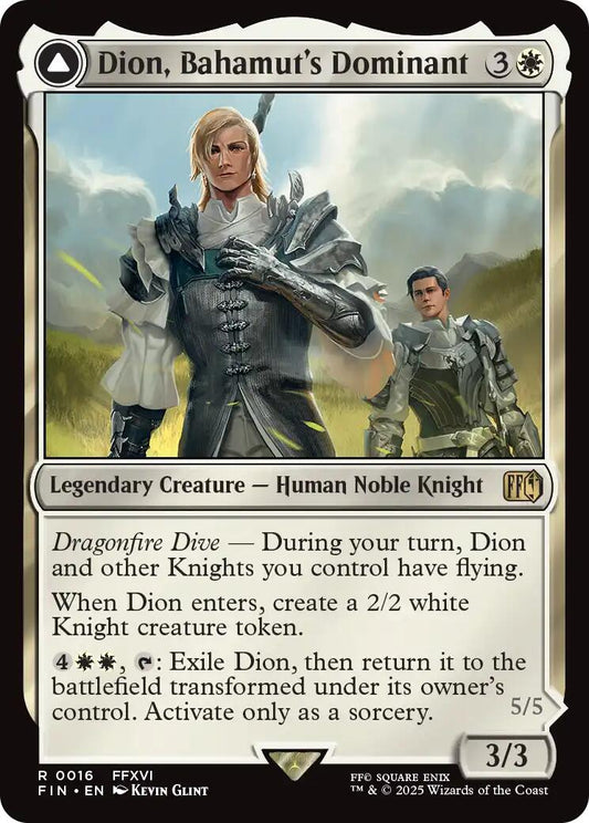 Dion, Bahamut's Dominant // Bahamut, Warden of Light [FINAL FANTASY] [Foil]