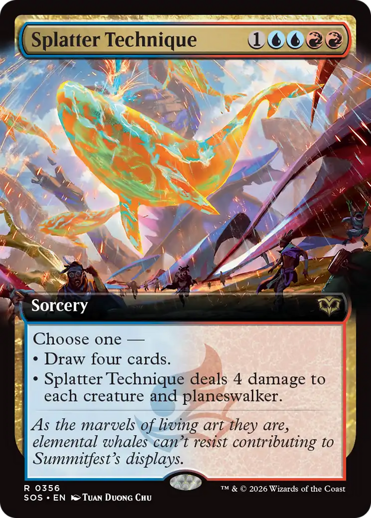 Splatter Technique (Extended Art) [Secrets of Strixhaven] [Foil]