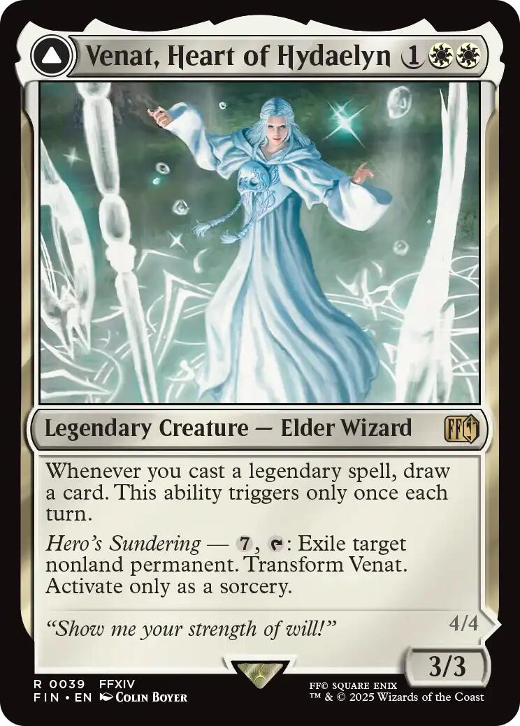Venat, Heart of Hydaelyn // Hydaelyn, the Mothercrystal [FINAL FANTASY] [Foil]