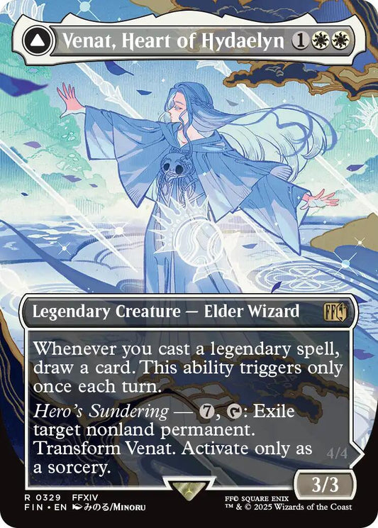 Venat, Heart of Hydaelyn // Hydaelyn, the Mothercrystal (Borderless) [FINAL FANTASY] [Foil]