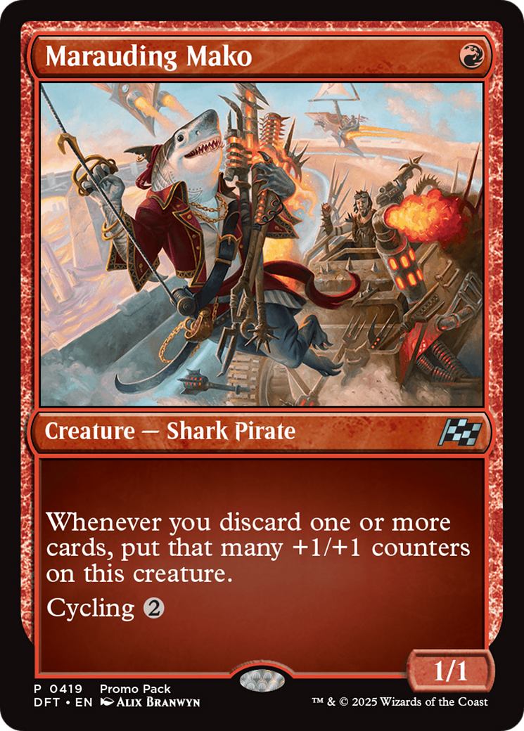 Marauding Mako (Promo Pack) [Aetherdrift Promos] [Foil]